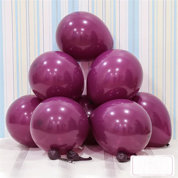 2.2g Maca D5 WineRed 10 шт. 12 дюймов 2,2 г прозрачный Макарон латексные шары с золотыми конфетти воздушные шары с днем рождения детский душ Globos Свадебная вечеринка украшения - Цвет: 2.2g Maca D5 WineRed