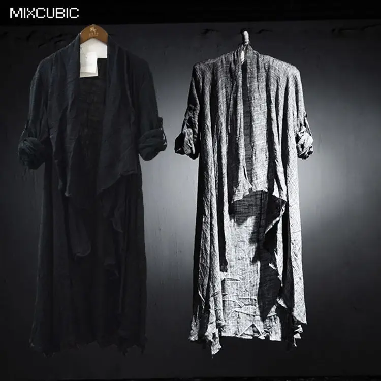 MIXCUBIC Новые Элегантные льняные рубашки в британском стиле для весны и осени