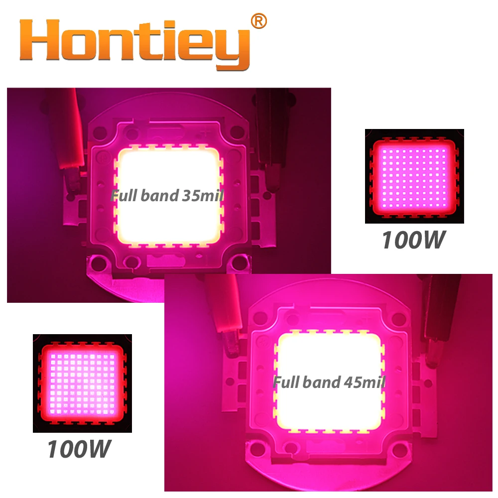 Hontiey Высокая светодио дный мощность СВЕТОДИОДНЫЙ матричный чип 10W 20W 30W 50W 100 Вт