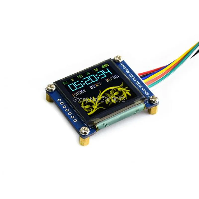 1 5 дюймовый дисплейный модуль OLED rgb 128x128 SPI/I2C 16 битный высокий цвет SPI