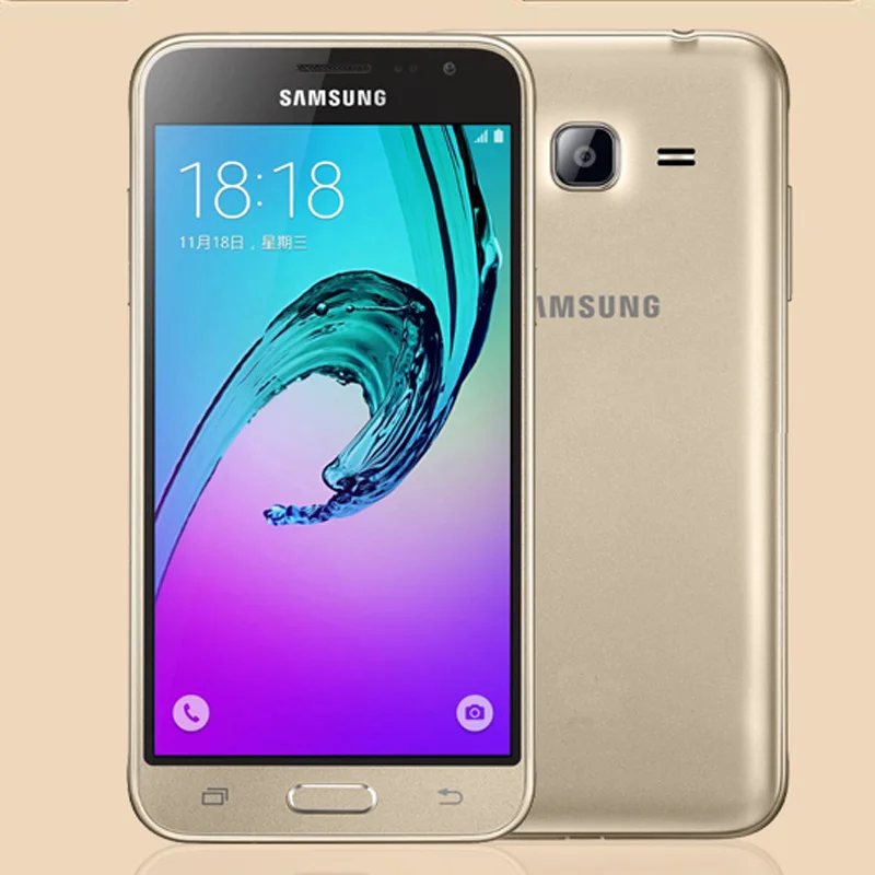 Оригинальный разблокированный сотовый телефон Samsung Galaxy J3(2016) J320F 5 0 дюйма