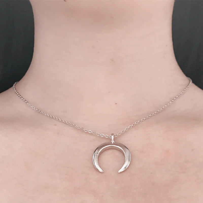 H5 модные ювелирные изделия луна кулон ожерелье и серьги золотистого цвета