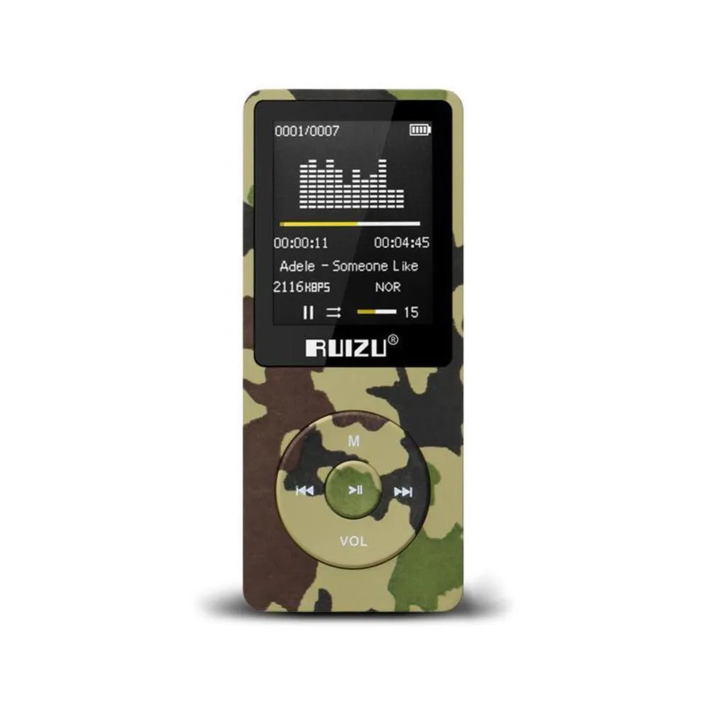 Новинка 2021 оригинальный MP3 плеер RUIZU X02 Hi Fi 4 Гб спортивный с 1 8 дюймовым TFT экраном