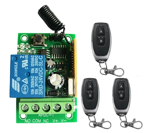 Новый DC12V 24V 1 CH 1CH RF Беспроводной дистанционного Управление реле безопасности