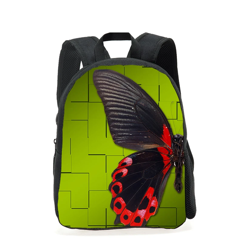 3D школьные сумки с принтом бабочки для маленьких девочек детский сад школьная