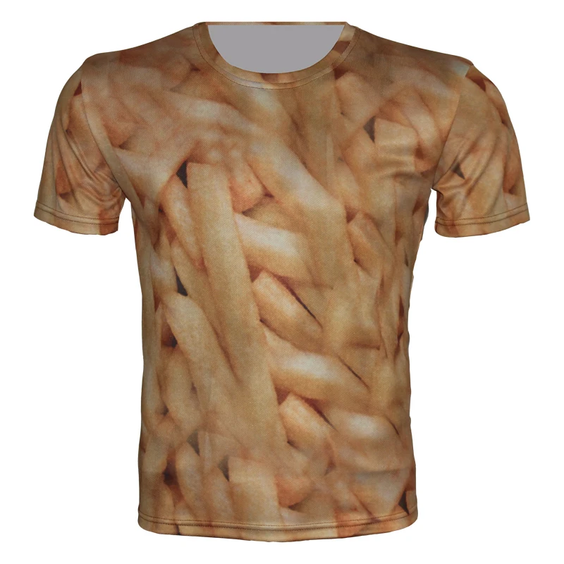 

Joyonly 2018 Summer Kids T-shirt Boys Girls Print Food French Fries T Shirt For Baby Boy Tops Tees Children Clothing 4-20 Years