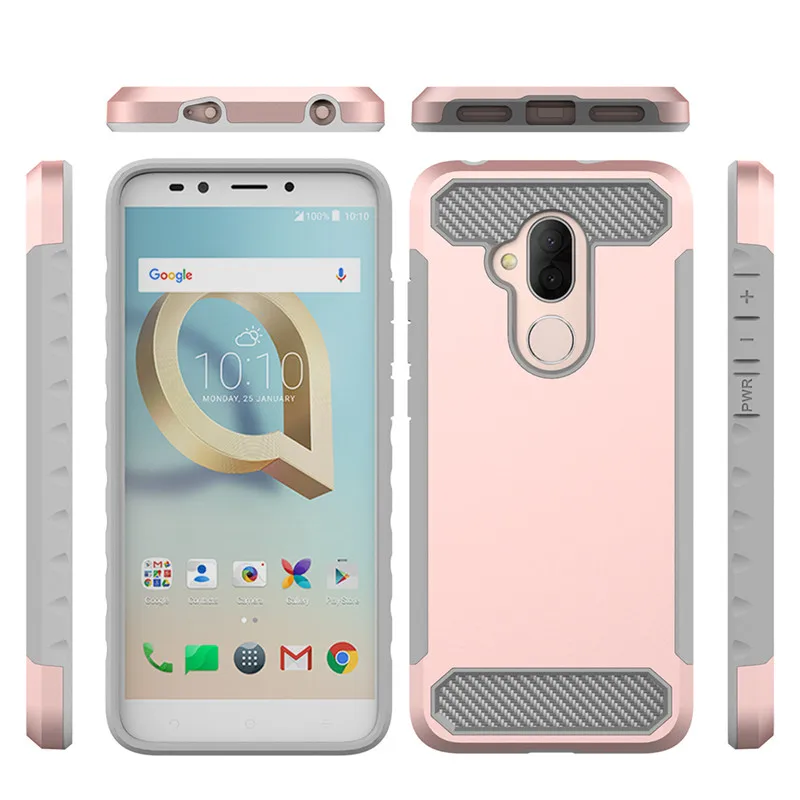 Броня чехол для alcatel 7 гибридная защита капли телефон оболочки Folio 6026 Вт REVVL 2 плюс (t