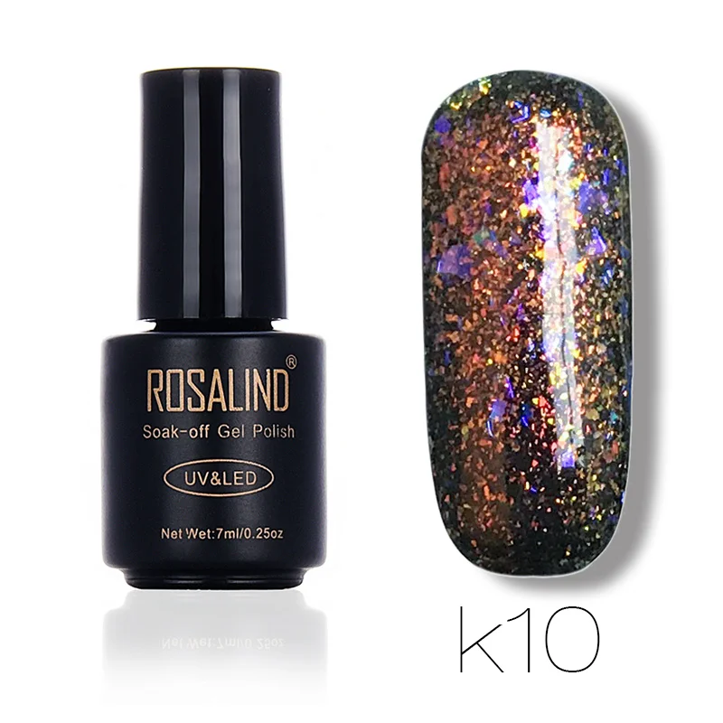 K10 Rosalind гель 1S Блестящий galaxy гель для ногтей 7 мл Праймер стойкий лак для ногтей замачиваемый УФ светодиодный лак высокого качества гель-лаки - Цвет: K10