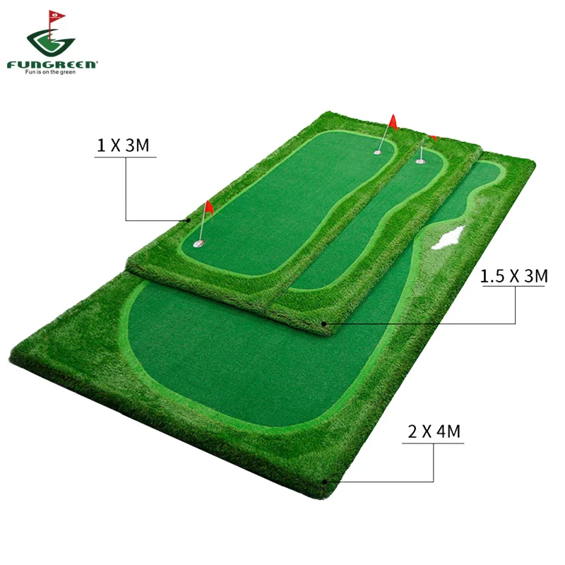 FUNGREEN 4 5x9 футов гольф зеленый Крытый открытый задний двор для игры в установка