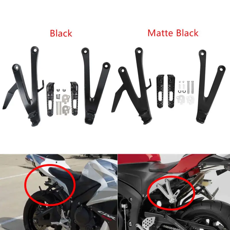 Мотоциклетные задние Пассажирские подножки скобы кронштейны для Honda CBR600RR 2007 2018