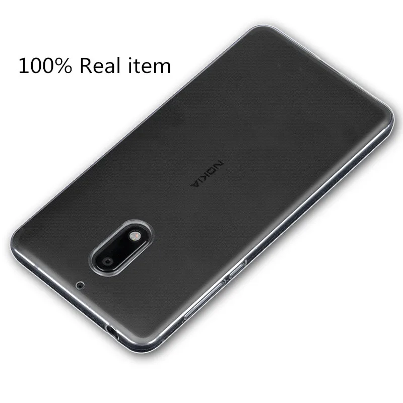 Для Nokia 6 2017 чехол мягкий для Nokia6 2018 Силиконовый ТПУ прозрачный Ультратонкий