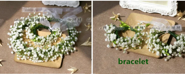 Белые Искусственные цветы, искусственные цветы, искусственные цветы, декоративные цветы, венки, свадебный головной убор невесты - Цвет: C