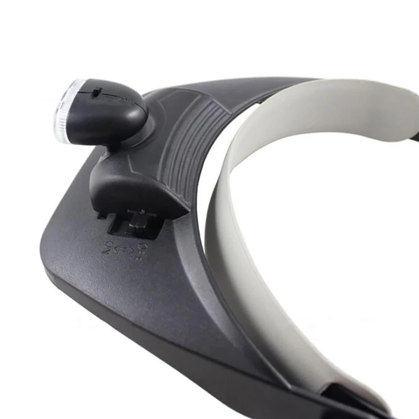 Голова-носить светодиодный Лупа с подсветкой 4 различными стеклами (1.2X 1.8X 2.5X 3.5X)