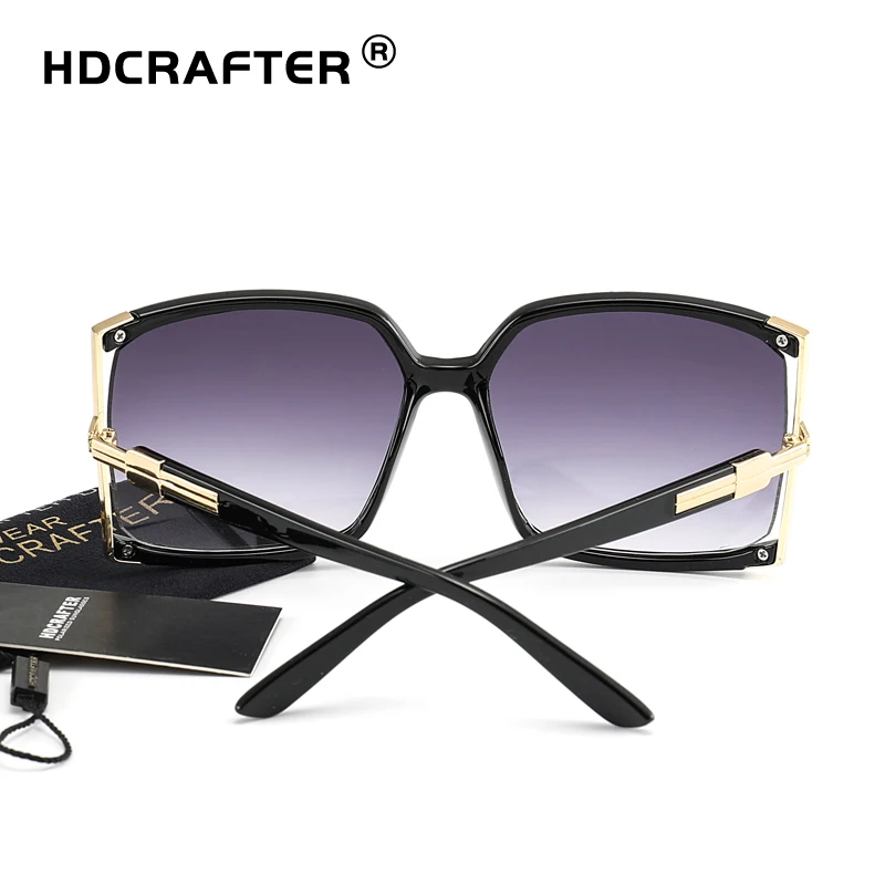HDCRAFTER солнцезащитные очки для женщин фирменный дизайн большие квадратные UV400