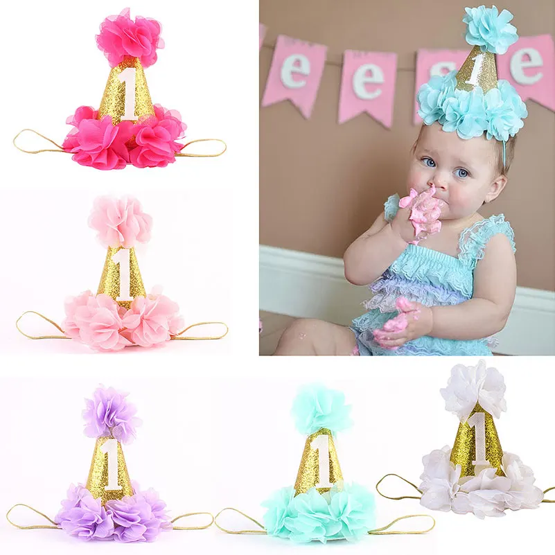 Детская шляпка принцессы на день рождения аксессуары для волос шифоновая