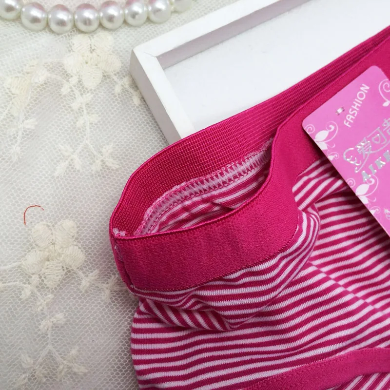 Женские трусики в полоску удобные хлопковые нижнее белье оптовая продажа трусы