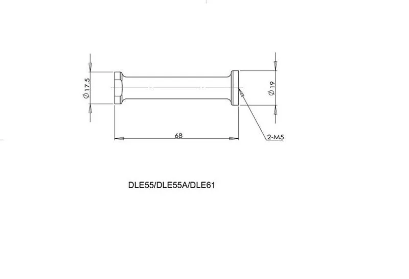 1 компл. DLE 55 55RA 61 двигатель алюминиевая Колонка винт столб пост запасные части для RC гоночный самолет Дрон Квадрокоптер