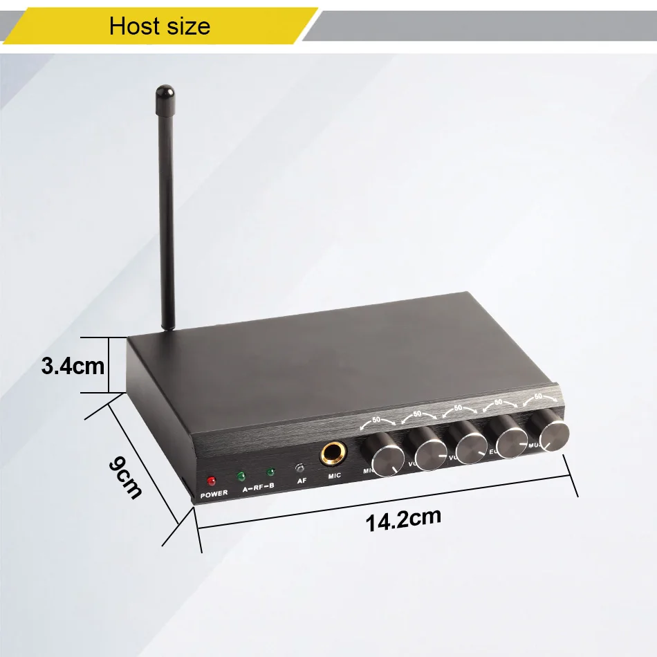 KEXU UHF Двухканальный беспроводной ручной микрофон, простой в использовании караоке беспроводной микрофон системы