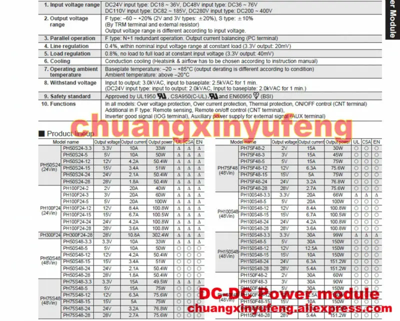 PH150S280-12 LAMBDA DC module DC-DC модуль питания DC280V-12V150W 12.5A конвертер | Электроника