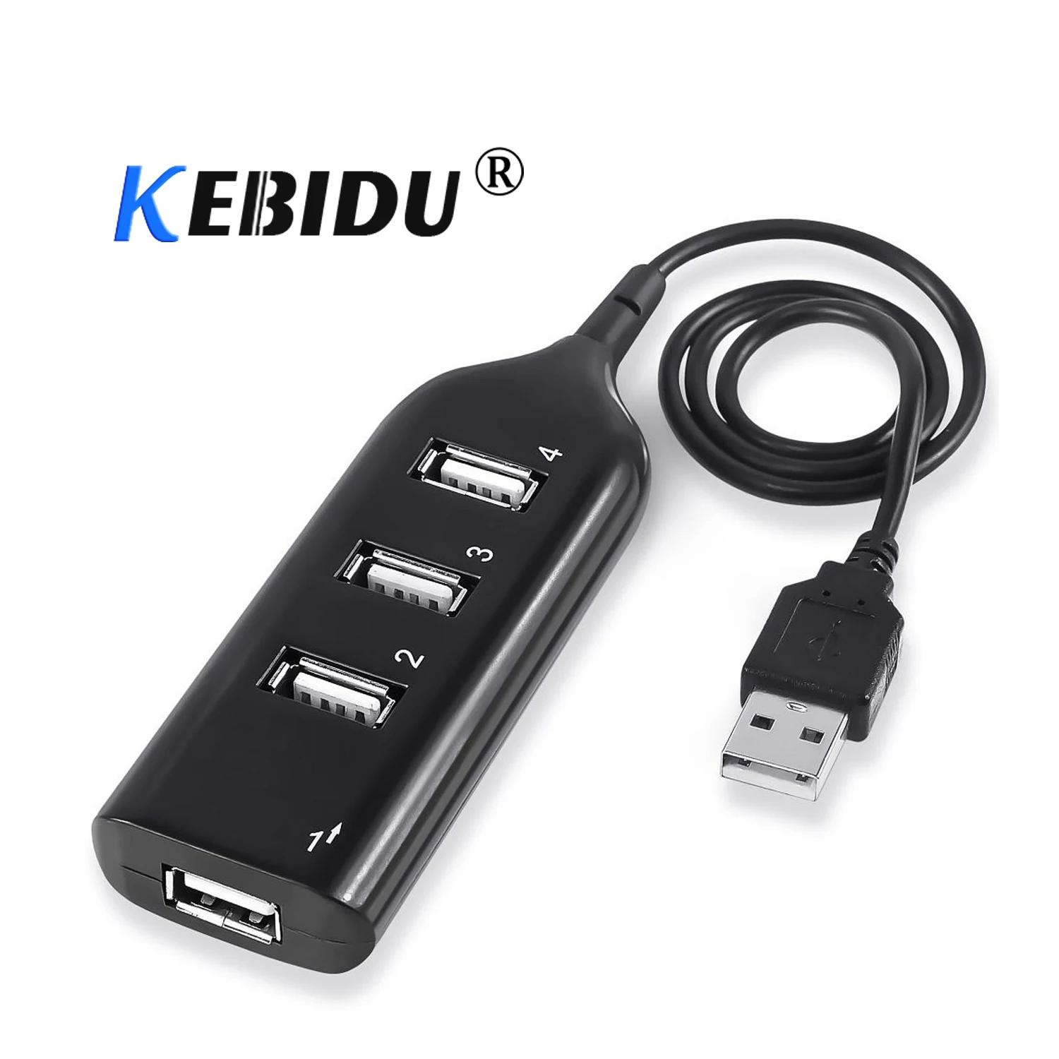 Высокоскоростной 4 портовый разветвитель kebidu USB 2 0 концентратор адаптер для ПК