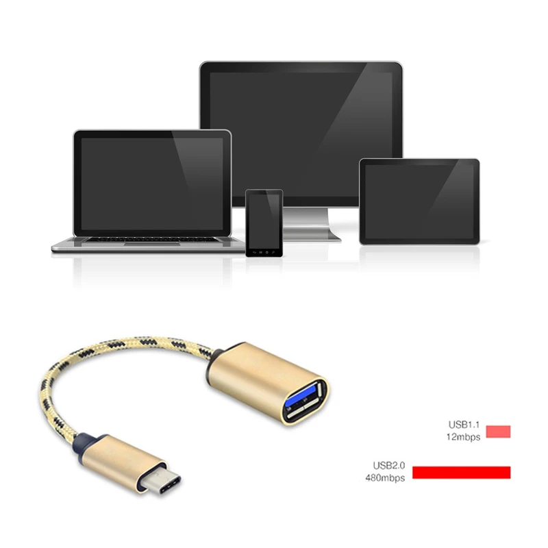 USB C к OTG кабель 3 1 тип c Кабельный адаптер переходник для samsung huawei планшет Xiaomi Android