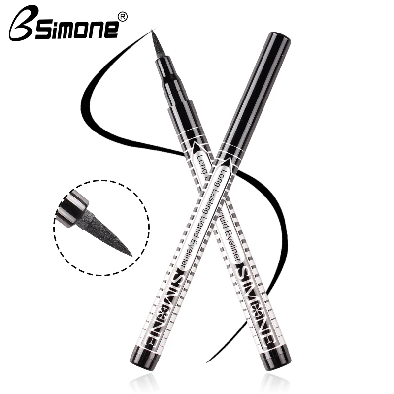 Водостойкая жидкая подводка для глаз черный стойкий карандаш пигмент пятнистый