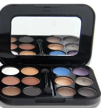 Novo тени для век pallete дымчатый макияж мерцающий матовый блеск Корейская Палитра кистей для век Зеркало 12 цветов Тени для век 18 г/шт - Цвет: 4