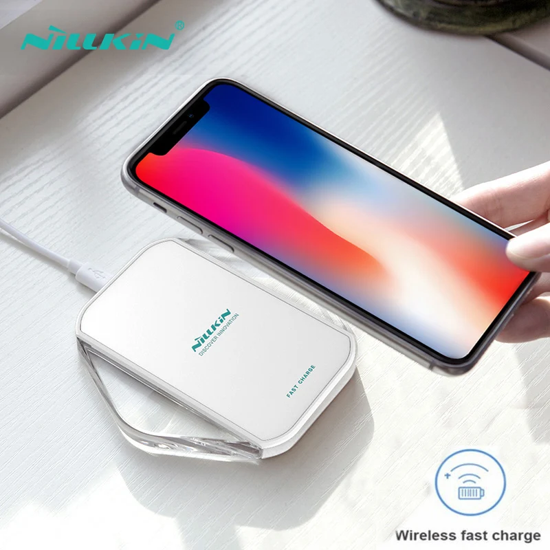 Беспроводное зарядное устройство Qi NILLKIN роскошное быстрое для iPhone XR X Xs QiWireless Samsung