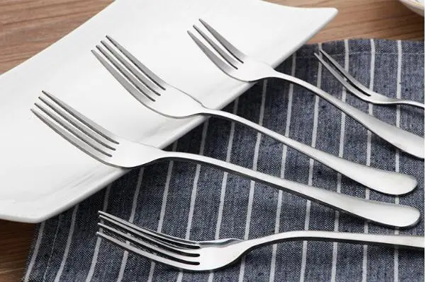 1 шт. вилка из нержавеющей стали обеденная для взрослого ребенка десертная посуда