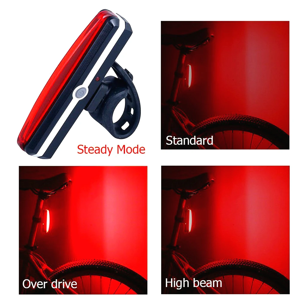 USB Перезаряжаемый водонепроницаемый велосипедный светильник светодиодный супер