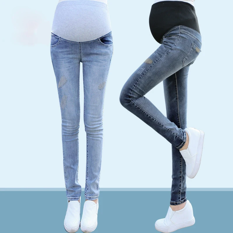 Эластичный пояс для беременных джинсы брюки Одежда леггинсы осень/зима размера