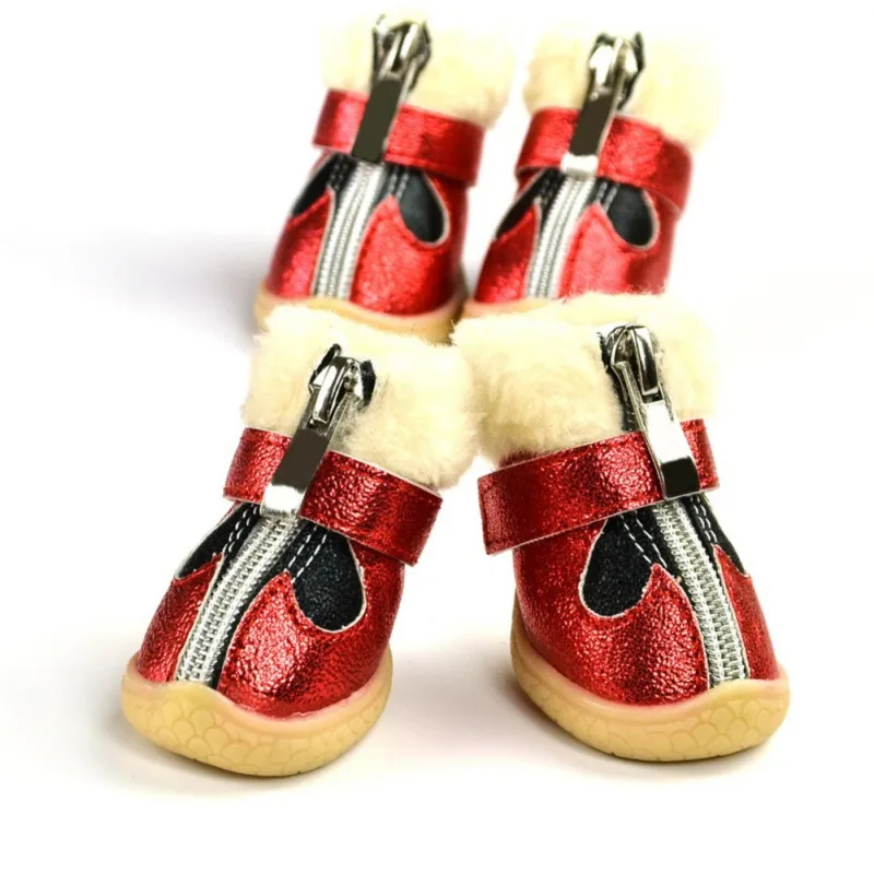 Pet autumn winter snow boots waterproof slip-resistant Dog shoes Pets Supplies Teddy Chihuahua