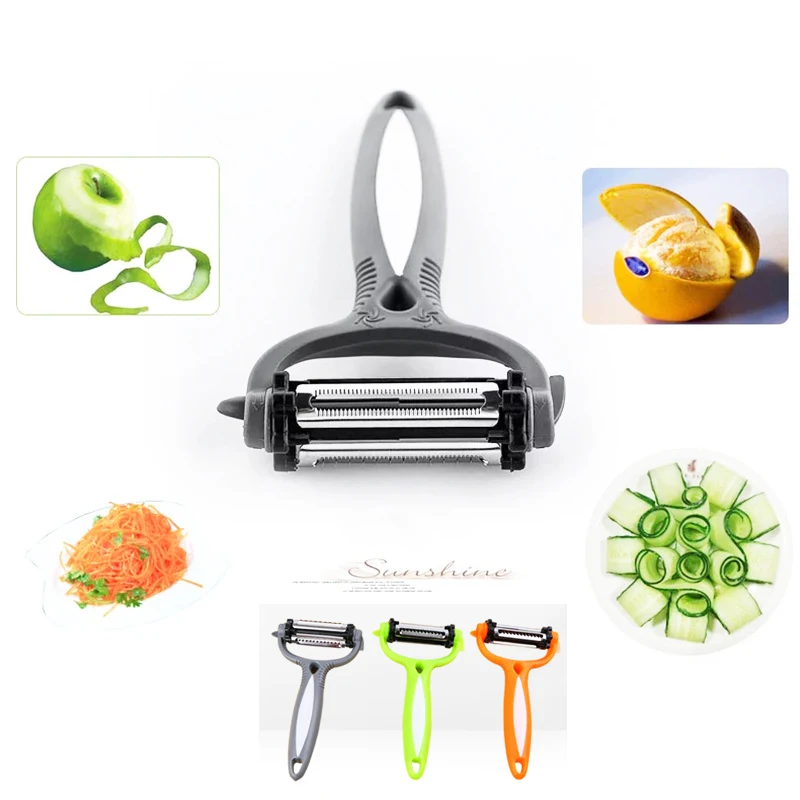 Kitchen Accessories Potato Peeler Multifunctional 360 Degree Rotary Vegetable Cutter Melon Planer Grater Gadget |