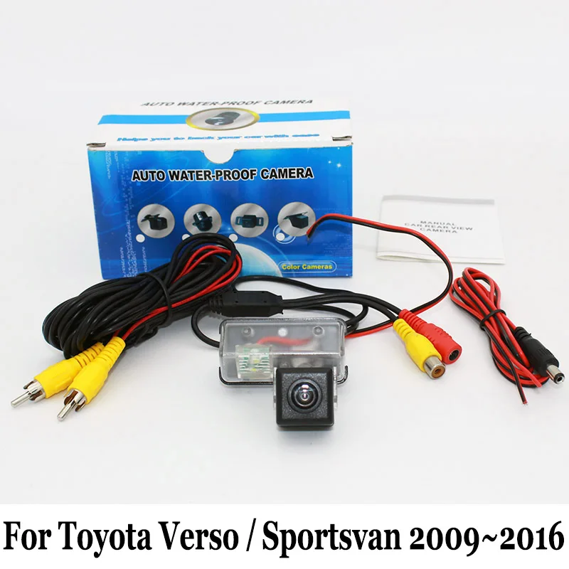 

Auto Rear View Camera For Toyota Verso / Sportsvan 2009~2016 / RCA AUX Wired Or Wireless / Night Vision HD Car Parking Camera