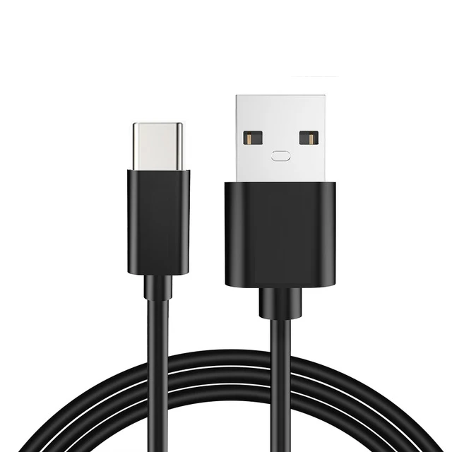 Black Usb type-C кабель для Xiaomi Redmi Note 7 mi9 USB C кабель для samsung S9 провод для быстрого заряда USB-C шнур для зарядки мобильного телефона - Цвет: Black