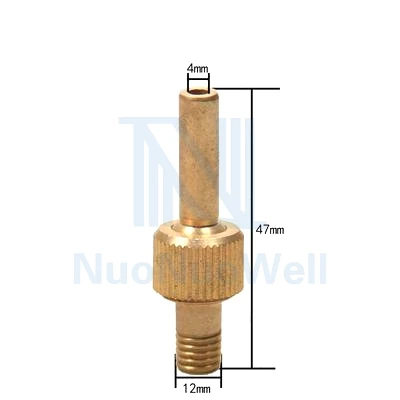 NuoNuoWell 10 шт-упаковка сопло водяного занавеса M6/M8/M10/M12 Латунное микро прямое струйное сопло 360 Регулируемый универсальный Спринклер - Цвет: M12