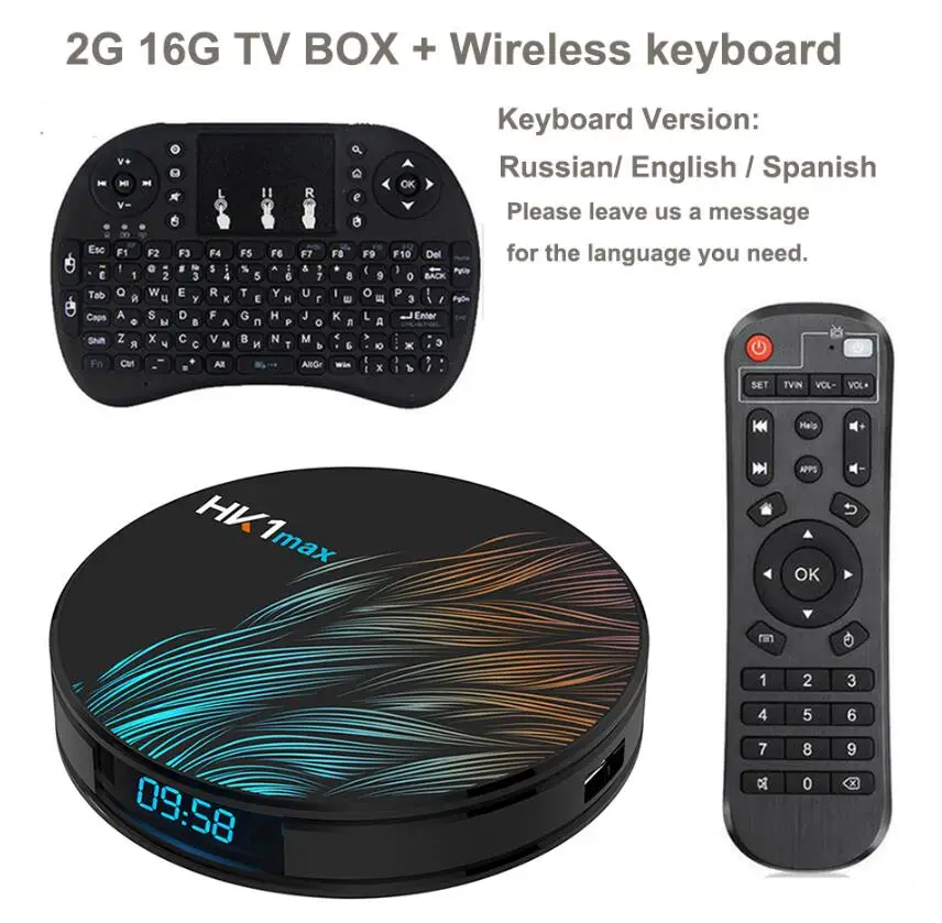 2G 16G Add Keyboard Android 9,0 tv Box 4 Гб 64 Гб Rockchip RK3328 поддержка 1080p 4K USB3.0 Google Play Netflix Youtube Smart Android Box медиаплеер - Цвет: 2G 16G Add Keyboard