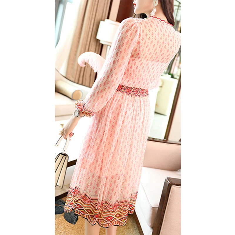 2019 Новое высокое качество модное дизайнерское подиумное летнее платье женское