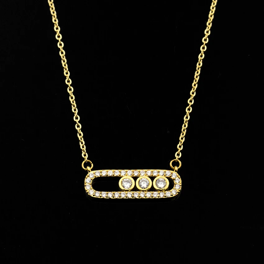 10 шт. 3 точки открытый бар очаровательные ожерелья кулоны хип хоп женское