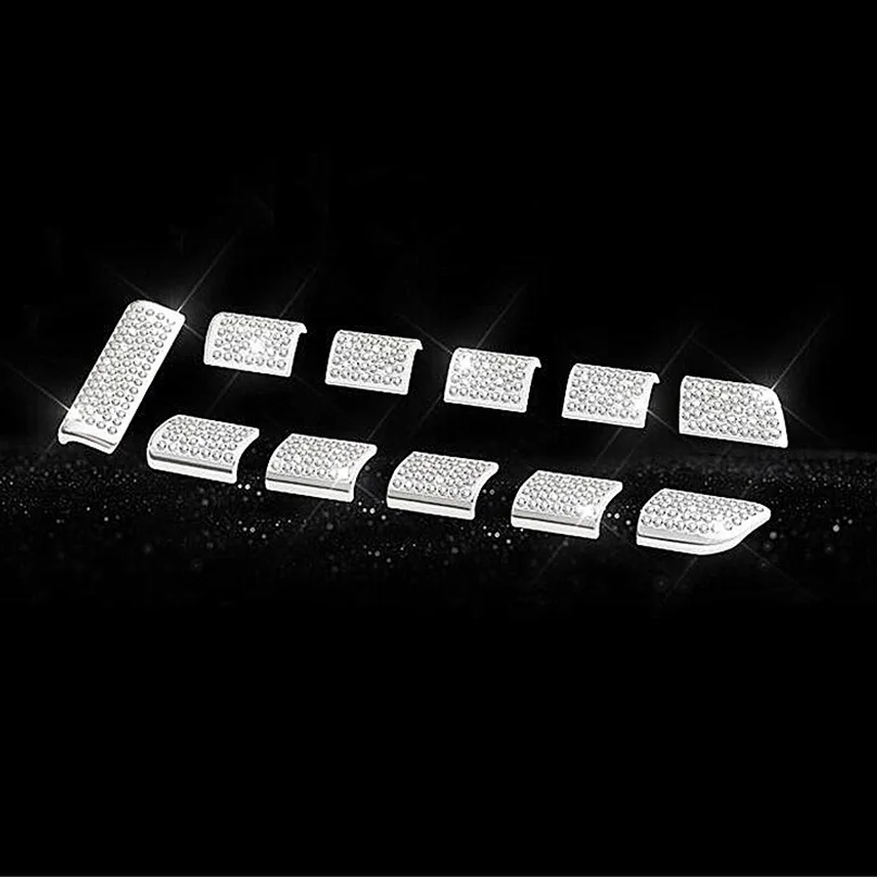 11pcs Diamond Style Center AC Buttons Cover Trim For Mercedes-Benz E Class W213 2017 &amp C W205 15-17 GLC X205 16-17 | Автомобили и
