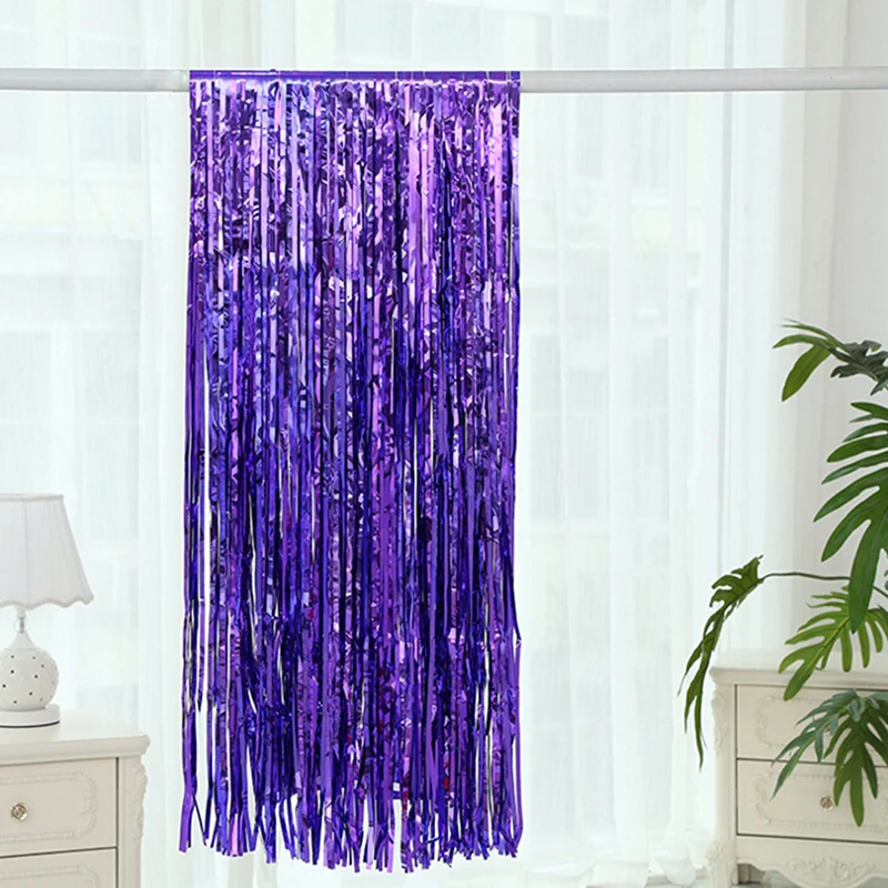 Радуга блесток фон фольга бахрома занавеска с блестками день рождения дождь для