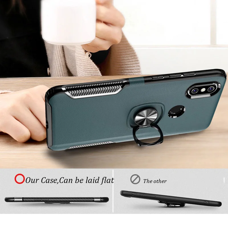 For Xiaomi Redmi Note 7 8Pro k20 pro Note6 Case Finger Ring Hard TPU Car Magnet Silicone Armor Cover Shockproof |