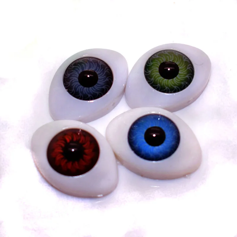 20 шт.(10 пар) Овальные Плоские Пластиковые глаза BJD для фарфора или куклы Reborn для изготовления DIY принадлежностей