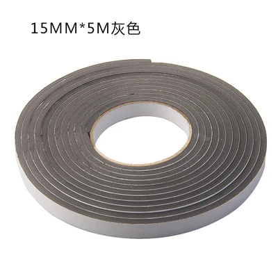 5M Self-adhesive Foam Sealing strip Door Window seam insulation rubber tape Anti-collision sticker Hardware width 15MM | Обустройство
