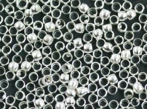 silver 3mm OMH 2 мм 2,5 мм 3 мм 500 шт Серебряная и Золотая медь Rondelle обжимные концевые бусины-спейсеры для самостоятельного изготовления - Цвет: silver 3mm