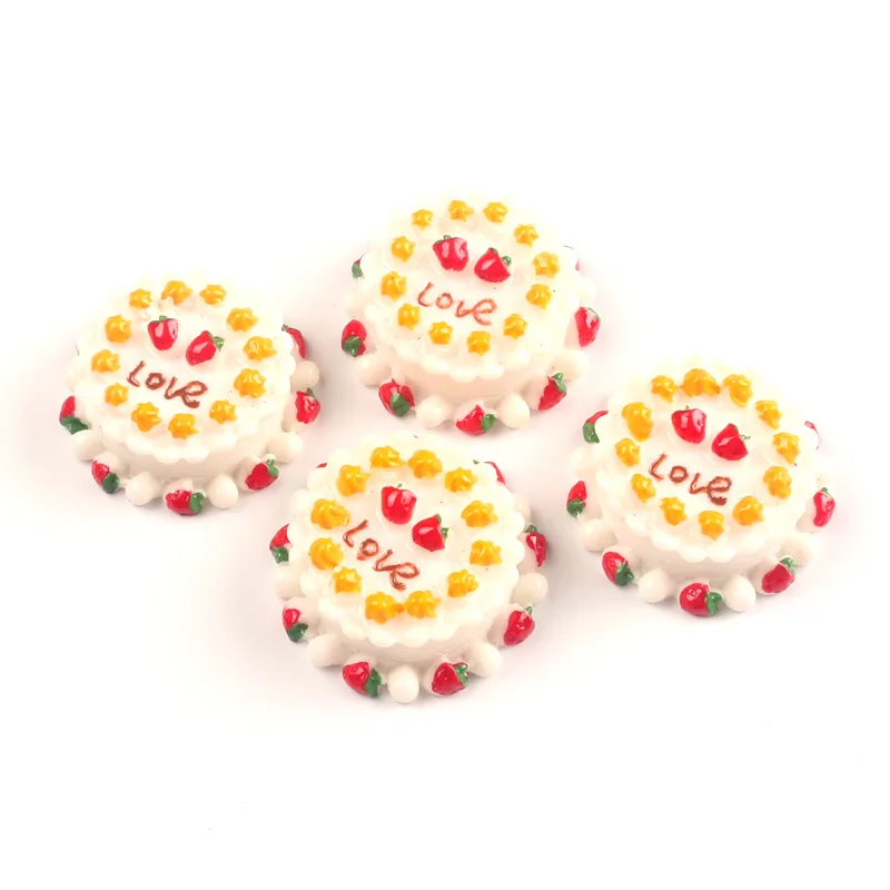 LF 30-10 шт смешанные резиновые круглые украшения для торта кабошон Kawaii DIY украшения для скрапбукинга аксессуары - Цвет: 32mm-10pcs