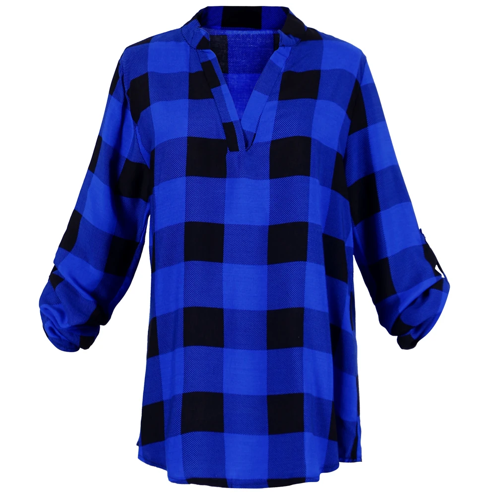 Клетчатая блузка рубашка размера плюс XXXXL 5XL красный черный цвет модная брендовая