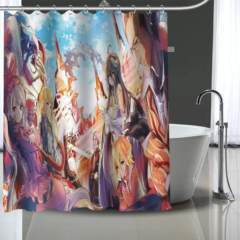 Custom Overlord Shower Curtain Modern Fabric Bath Curtains Home Decor More Size Your image | Дом и сад