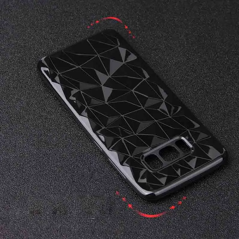 Чехол для телефона с 3D бриллиантами Samsung Galaxy S7 Edge S8 S9 Plus Note 8 9 A9 A8 A7 2018 A750 A6