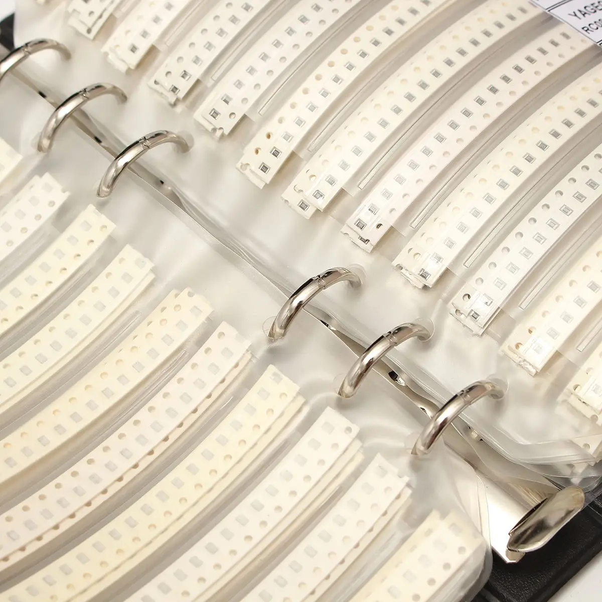 Набор резисторов в ассортименте набор 0805 1% SMD SMT 170 значений x50 ассорти книга для